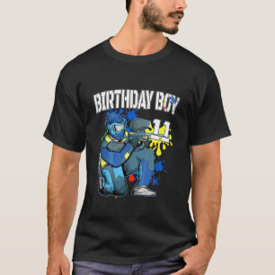 T-shirt Enfants Paintball Anniversaire Garçon 11 Anniversa