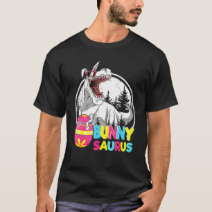 T-shirt Enfants Pâques Bunnysaurus Rex Cool Rex Pâques Din