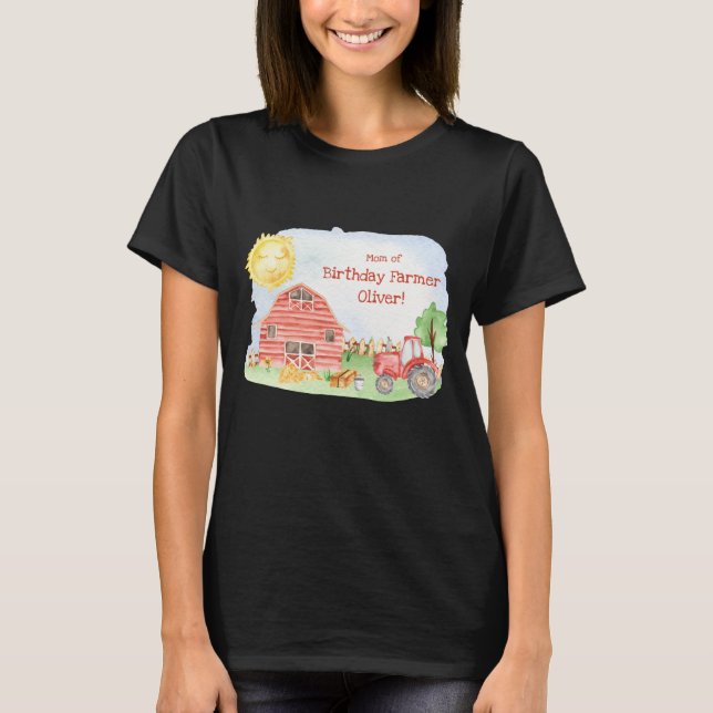 T-shirt Enfants paysan fête d'anniversaire jumelage famill (Devant)