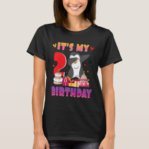 T-shirt Enfants Penguin 2e Anniversaire Penguin fête d'ann