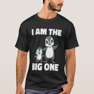 T-shirt Enfants Penguins Big Brother Je Suis Le Big One Si