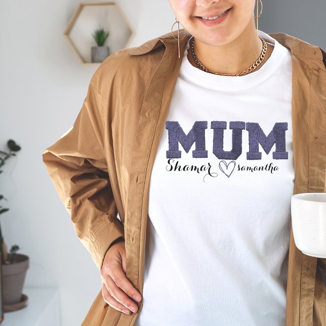 T-shirt enfants personnalisés nom de la journée de la mère (Créateur téléchargé)