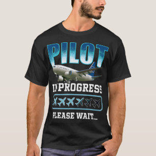 T-shirt Enfants Pilote En Cours, futur pilote avion Love