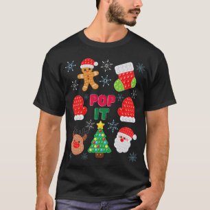 T-shirt Enfants Pop It Noël Bulle Santa Renne  