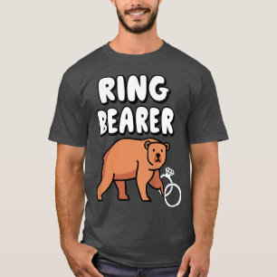 T-shirt Enfants Porte-Bague Enfants Mignonne Ours Garçons