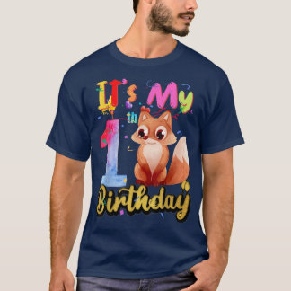 T-shirt Enfants Pour 1Er Anniversaire 1 Anniversaire Pour 