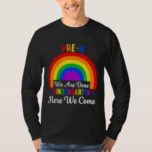T-shirt Enfants Pré K Nous Avons Fini maternelle Ici Nous