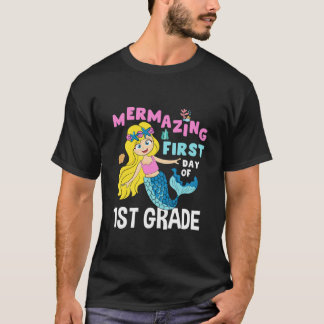 T-shirt Enfants Premier Jour De 1Er Année Sirène Fumant Re