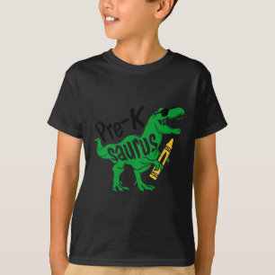 T-shirt Enfants Premier jour de Pré K Saurus Trex Filles G
