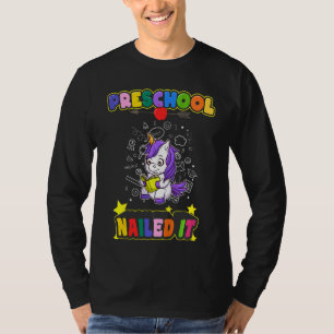 T-shirt Enfants Preschol Nail It Kindergarten Pre K Gradu