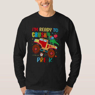 T-shirt Enfants Préscolaire Rex Camion Dinosaure Garçon Re