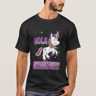 T-shirt Enfants Primer Dia Escuela Nina Espagnol Hola Kind