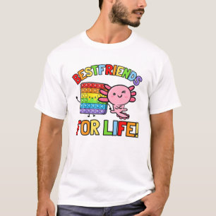 T-shirt Enfants Push Pop It Fidget Toy Kawaii Axolotl Boys