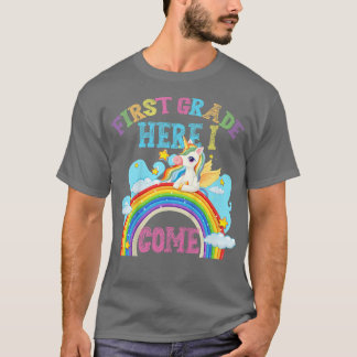 T-shirt Enfants Rainbow Unicorn Lover 1ère année Première 