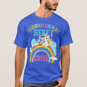 T-shirt Enfants Rainbow Unicorn Lover 2e année Deuxième an
