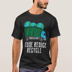 T-shirt Enfants réutiliser Réduire Recycle Garbage Truck E