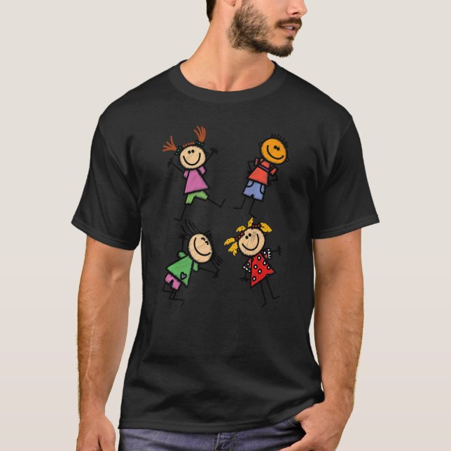 T-shirt Enfants Romping joyeux (Devant)