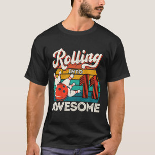 T-shirt Enfants roulent dans 11 ans 11e Bowling Anniversai