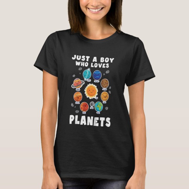 T-shirt Enfants Sciences Spatiales Enfants Juste Un Garçon (Devant)