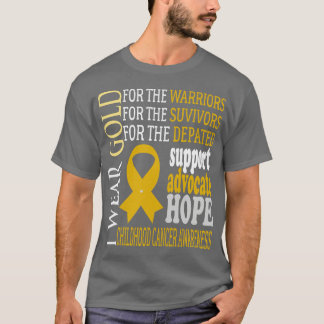 T-shirt Enfants Sensibilisation au cancer de l'enfance, je