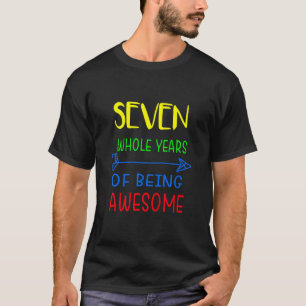 T-shirt Enfants Sept années entières d'être génial 7e anni