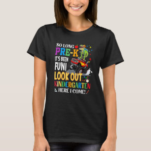 T-shirt Enfants Si Longtemps Pré-K Ici Je Viens Dinosaur M