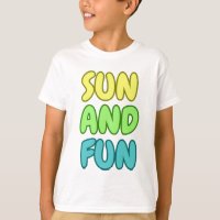 T-Shirt Enfants Soleil Et Amusement