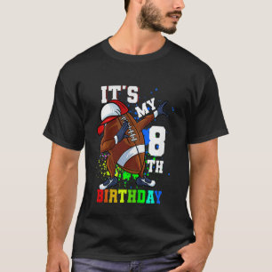 T-shirt Enfants Son 8e anniversaire 8 ans Dabbing Footba