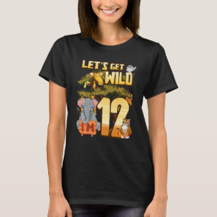 T-shirt Enfants Soyons Sauvages J'ai 12 ans Safari Animal 