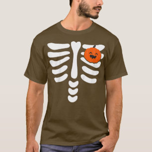 T-shirt Enfants Squelette Citrouille Coeur Halloween Jacko