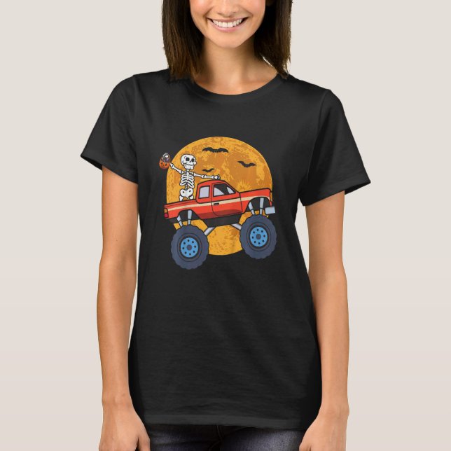 T-shirt Enfants squelette monstre camion lune bonbon petit (Devant)