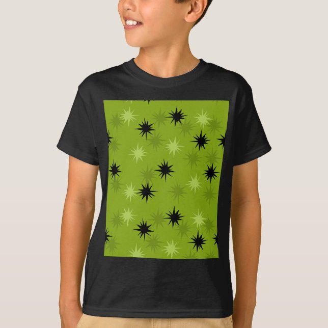 T-shirt Enfants - Starbursts Vert Atomique (Devant)