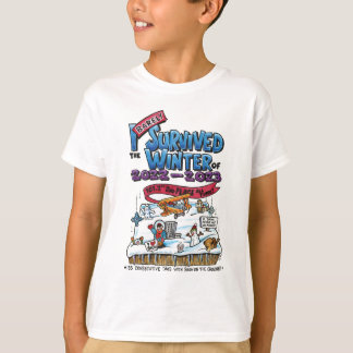 T-shirt Enfants T : J'ai à peine survécu à l'hiver 2022-23