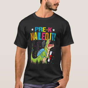 T-shirt Enfants T Rex Pré-Maternelle Réussi Diplômé Promot