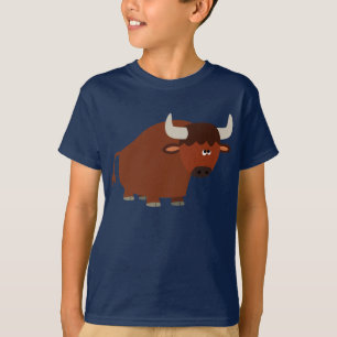 T-shirt Enfants Taureau Cartoon Shy