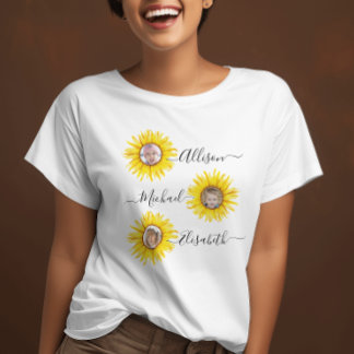 T-shirt Enfants tournesol | Photo des petits enfants