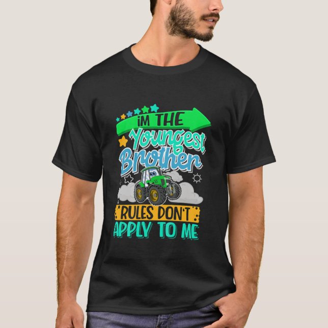 T-shirt Enfants Tracteur I Enfants I Petit Frère I Plus Je (Devant)