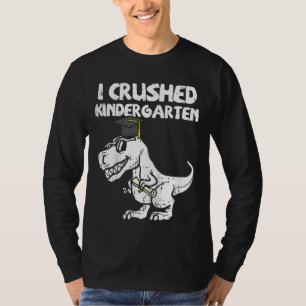 T-shirt Enfants Trex Dino I Crushed Kindergarten Jour Dern