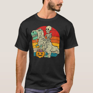 T-shirt Enfants Trick Rawr Treat Skeleton Trex Dino Toddle