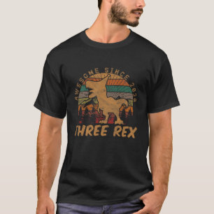 T-shirt Enfants Trois Rex 3E Cadeaux Anniversaires Troisiè