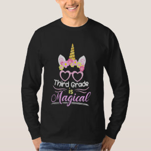 T-shirt Enfants Troisième Grade Est Magique Unicorne Premi
