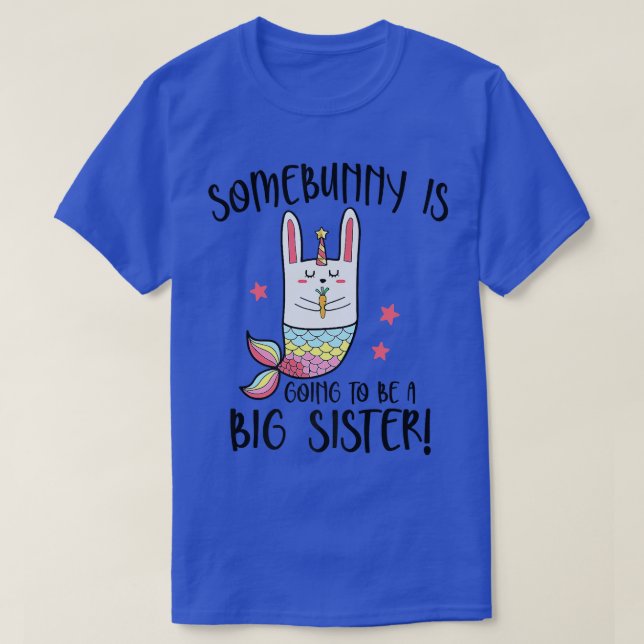 T-shirt Enfants Un Gros Lapin Va Être Une Grande Soeur Pâq (Design devant)