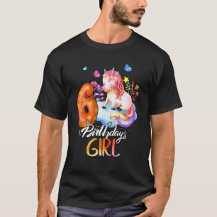 T-shirt Enfants Unicorn 6E Anniversaire J'ai 6 ans Garçons