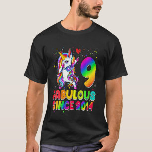 T-shirt Enfants Unicorn 9 ans Fabuleux depuis 2014 9e B