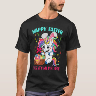 T-shirt Enfants Unicorn Baby Oeufs Bunny Panier Joyeux Ann