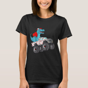 T-shirt Enfants Valentines Jour T Rex équitation Monster T