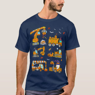 T-shirt Enfants Véhicule de construction Halloween Crane T
