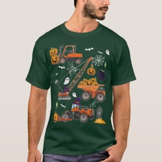 T-shirt Enfants Véhicule de construction Halloween Crane T