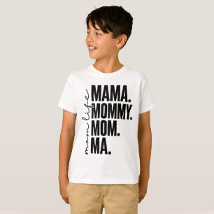 T-shirt Enfants Vie de Maman   Maman Maman Maman M