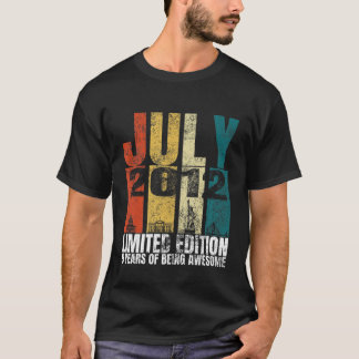 T-shirt Enfants Vintage juillet 2012 Costume Anniversaire 